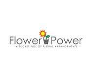 flower power florist logo